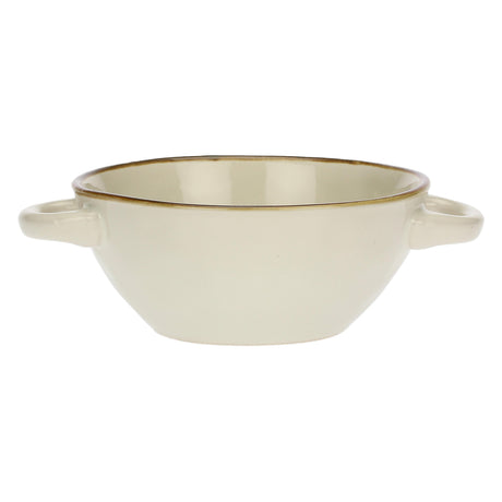ROSE & TULIPANI Concerto Avorio Ciotola Zuppa con Manici 600ml Stoneware