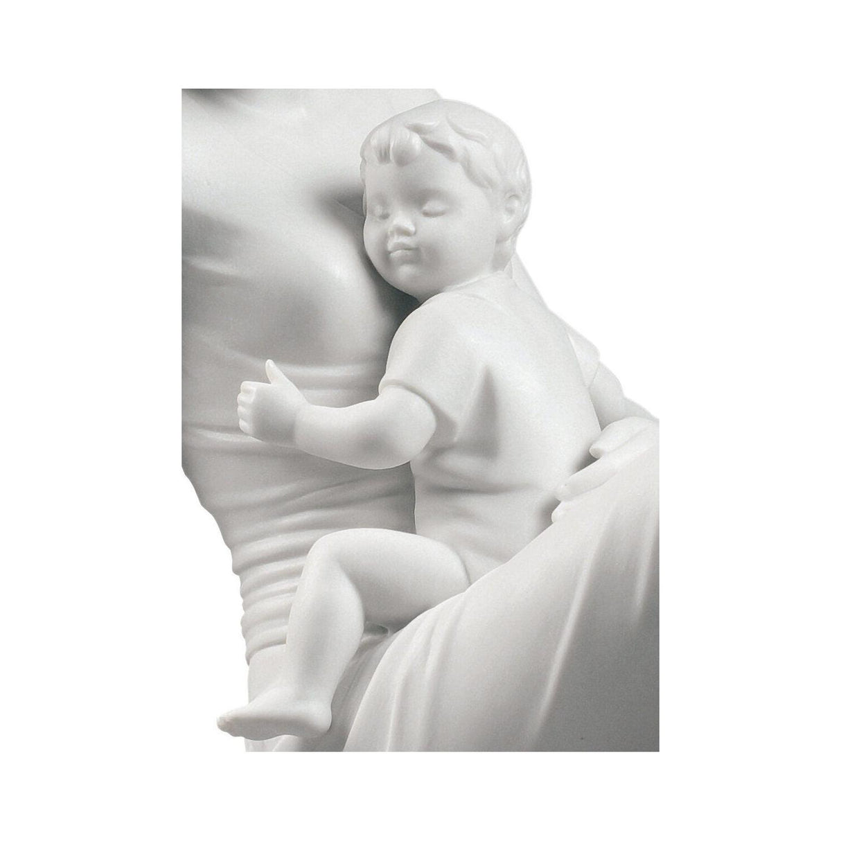 Lladró Figurina L'Amore di Una Madre Bianco Opaco 25x36cm Porcellana