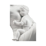 Lladró Figurina L'Amore di Una Madre Bianco Opaco 25x36cm Porcellana