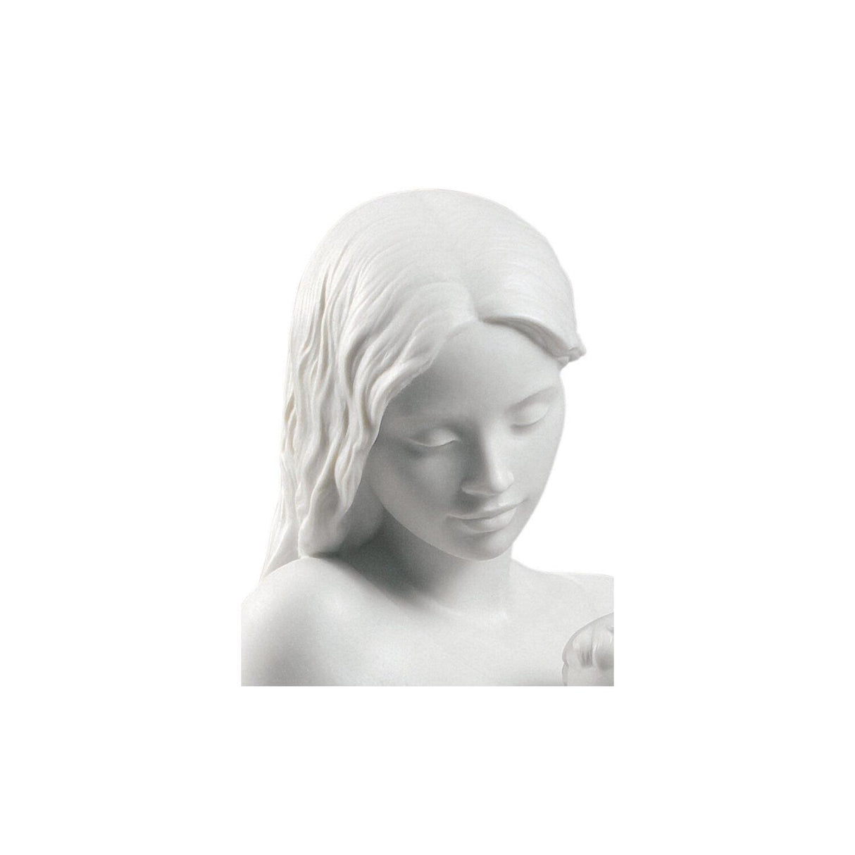 Lladró Figurina L'Amore di Una Madre Bianco Opaco 25x36cm Porcellana