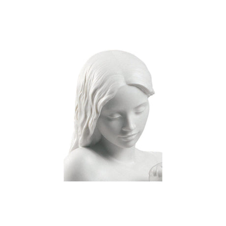 Lladró Figurina L'Amore di Una Madre Bianco Opaco 25x36cm Porcellana