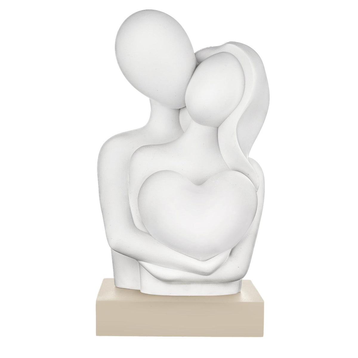 BONGELLI PREZIOSI Figura Coppia Abbraccio 19cm Nocciola