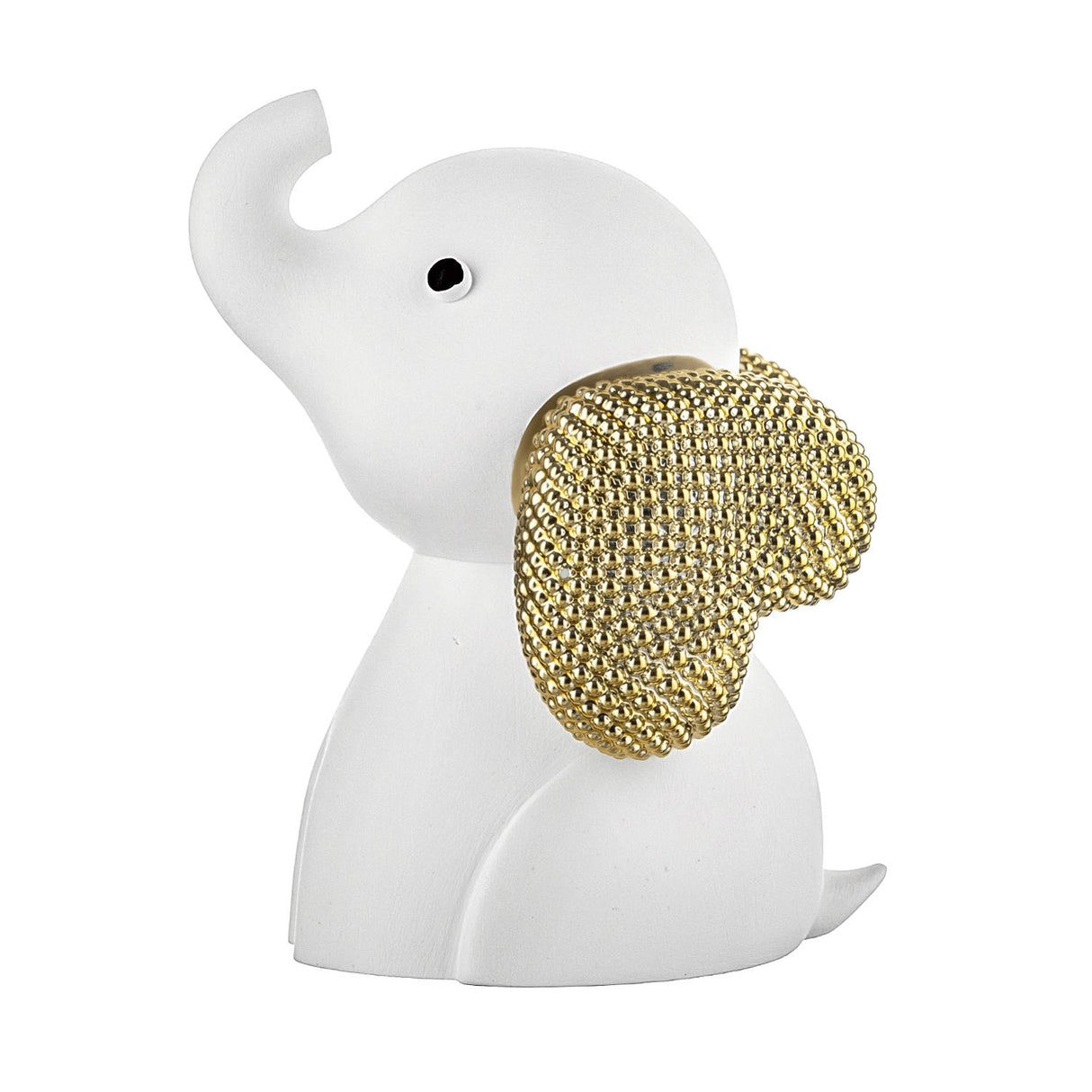 BONGELLI PREZIOSI Figura Elefantino 10cm Bianco Oro