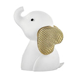 BONGELLI PREZIOSI Figura Elefantino 10cm Bianco Oro
