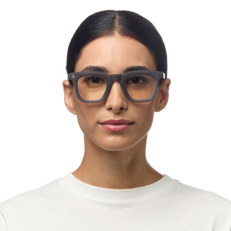 OKKIA Firenze Occhiali da Lettura Unisex Grigio Fumo +1.50