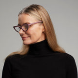 OKKIA Adriana Small Cat Eye Occhiali da Lettura Donna Rosa +1.50