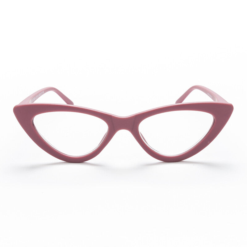 OKKIA Adriana Small Cat Eye Occhiali da Lettura Donna Rosa +1.50