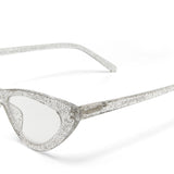 OKKIA Adriana Small Cat Eye Occhiali da Lettura Donna Glitter +2.00
