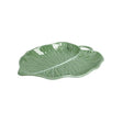 Vassoio Foglia Tiglio Brandani in porcellana verde 30x22,5 cm