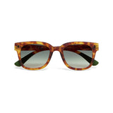 OKKIA Giovanni Occhiali da Sole Unisex Soft Touch Sahara Havana Lenti Verdi