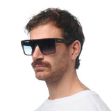 OKKIA Tokyo Occhiali da Sole Unisex Squadrato Avana Verde