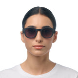 OKKIA Milano Occhiali da Sole Unisex Rotondo Nero