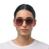 OKKIA Firenze Occhiali da Sole Unisex Rotondo Sahara Avana