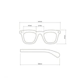 OKKIA Firenze Occhiali da Sole Unisex Rotondo Sahara Avana