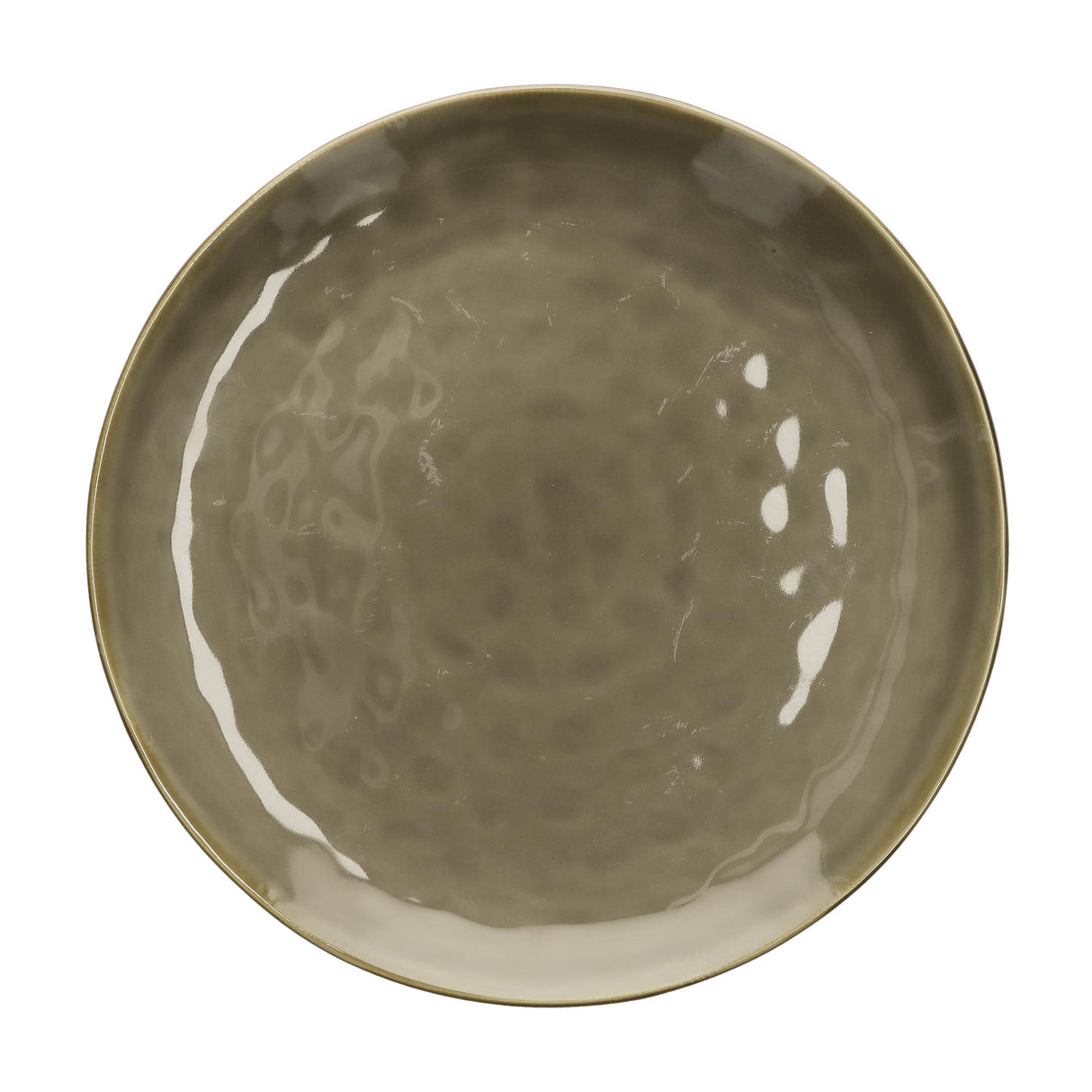 ROSE & TULIPANI Concerto Vassoio Rotondo Grigio Tortora  32cm Stoneware