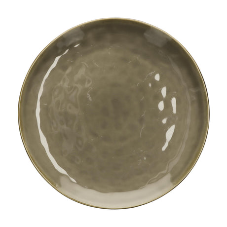 ROSE & TULIPANI Concerto Vassoio Rotondo Grigio Tortora  32cm Stoneware