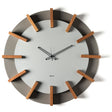 Orologio da parete Timon Arti e Mestieri in alluminio color fango 70 cm