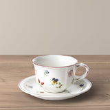 VILLEROY & BOCH Petite Fleur Tazza Te' 200ml con Piattino 15cm Porcellana