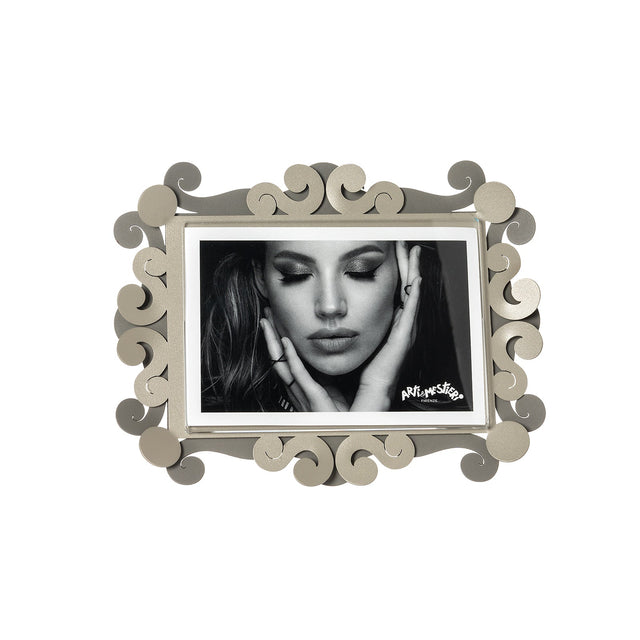 Portafoto Koko Arti & Mestieri in cartone bicolore fango e sabbia 10x15 cm
