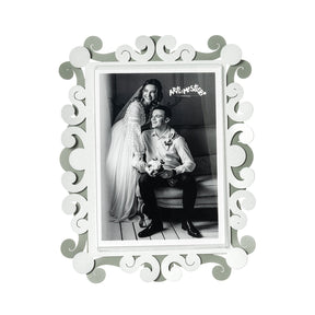 Portafoto Koko Arti & Mestieri in resina minerale effetto marmo 13x18 cm