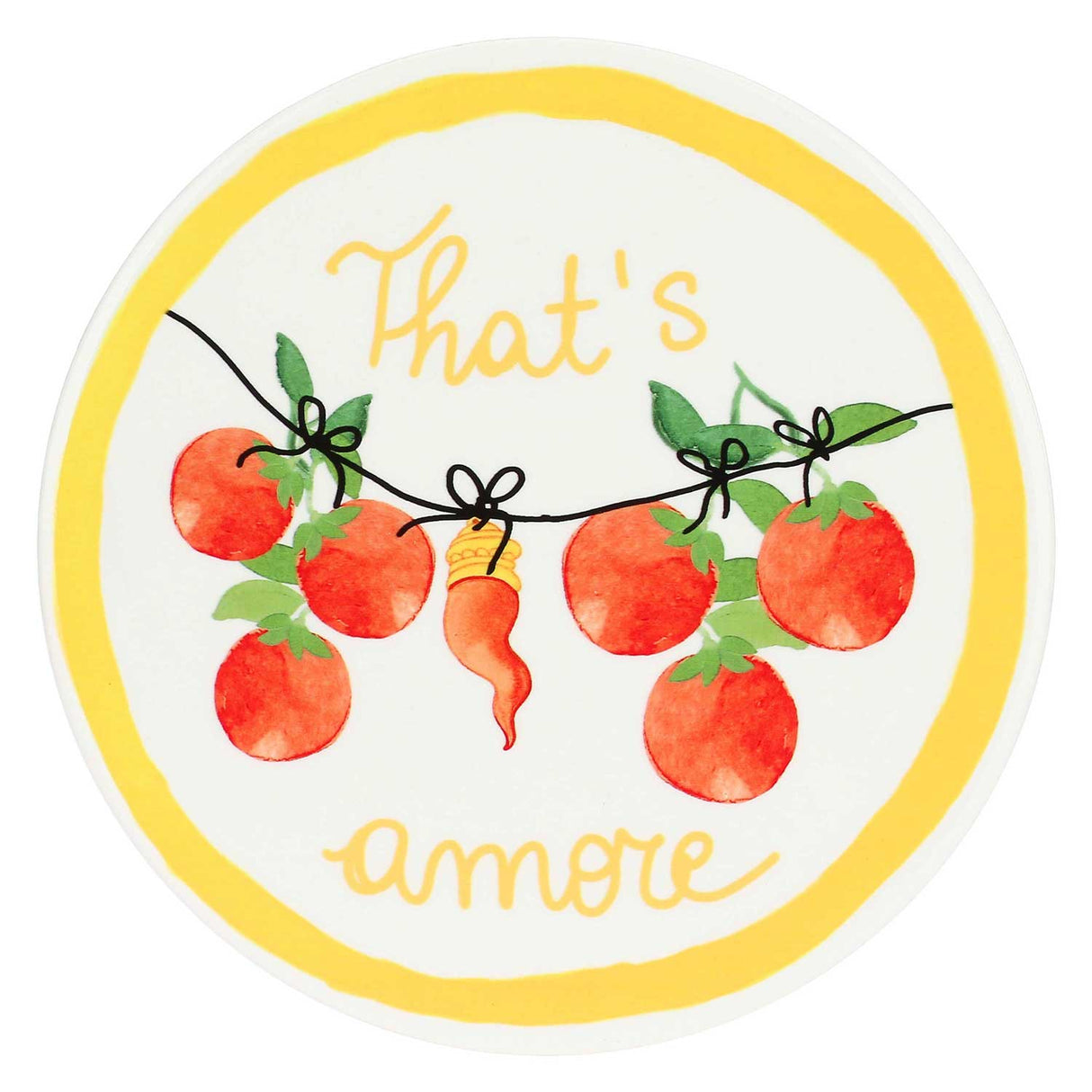 ROSE & TULIPANI Aumm Sottopentola Rotondo 20cm Ceramica e Sughero