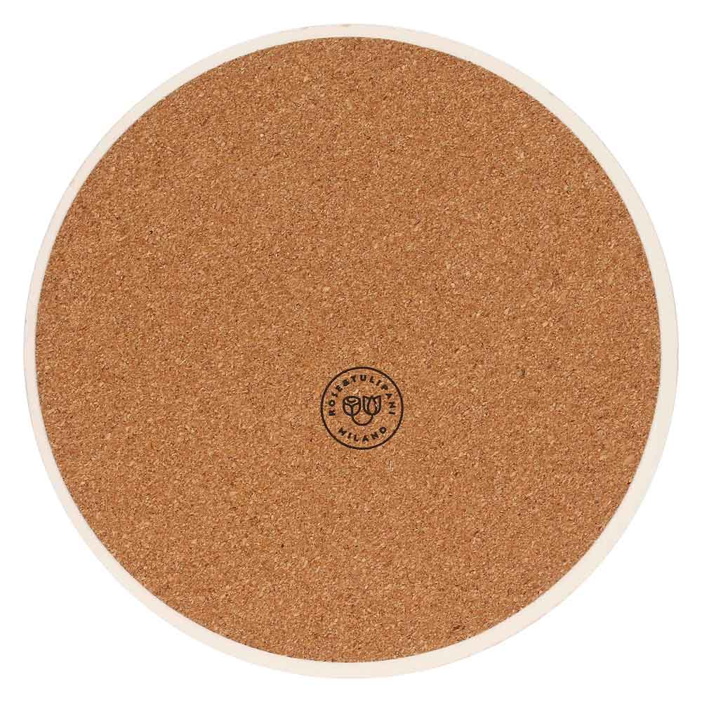 ROSE & TULIPANI Aumm Sottopentola Rotondo 20cm Ceramica e Sughero