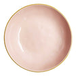 Piatto fondo Concerto Rose & Tulipani in stoneware color cipria 21 cm