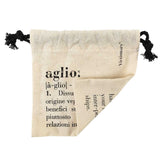 VILLA D'ESTE HOME TIVOLI Sacchetto Aglio Garlic 15x15cm in Cotone