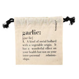 VILLA D'ESTE HOME TIVOLI Sacchetto Aglio Garlic 15x15cm in Cotone