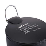 VILLA D'ESTE HOME TIVOLI Victionary Toilette Pattumiera 3L Plastica Nero