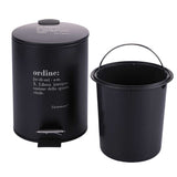 VILLA D'ESTE HOME TIVOLI Victionary Toilette Pattumiera 3L Plastica Nero