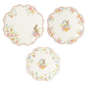 Servizio piatti Tres Jolie Easy Life in porcellana con decori pasquali 18 pezzi