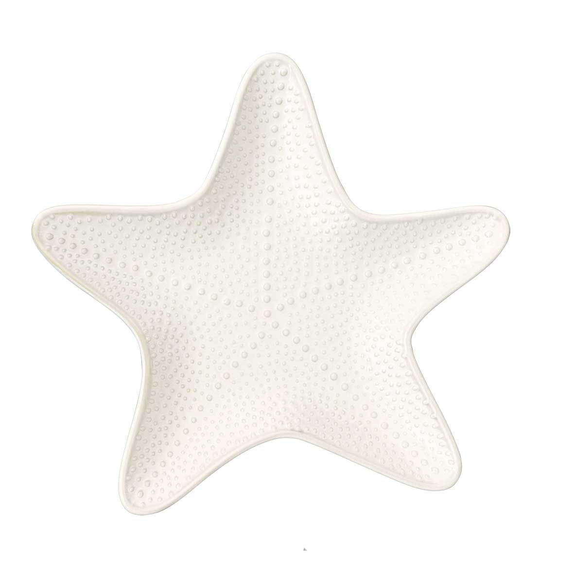 EASY LIFE Ciotola in Porcellana 20x18,5cm Stella Marina Coquillages Bianco