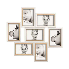 Portafoto multiplo Mascagni Casa in legno per 7 foto 13x18 cm