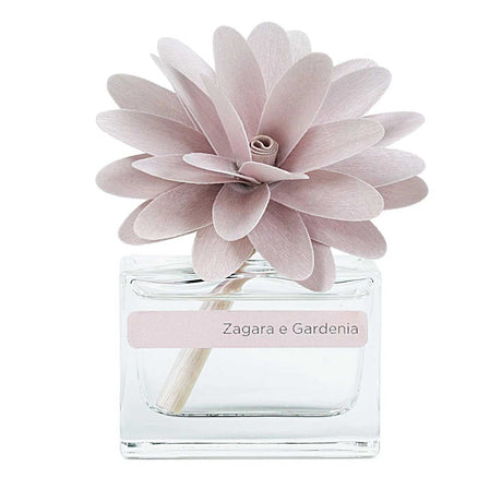 Diffusore Flower Muha con fiore in legno 30 ml Zagara e Gardenia