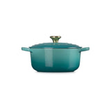 LE CREUSET Cocotte Rotonda Evolution 20cm Blu Riviera Ghisa Vetrificata