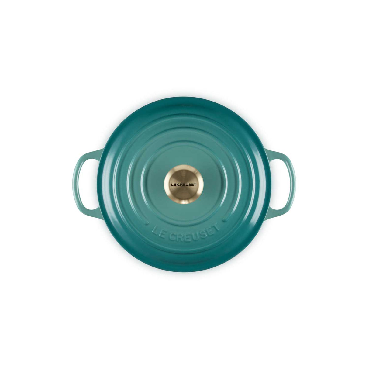 LE CREUSET Cocotte Rotonda Evolution 20cm Blu Riviera Ghisa Vetrificata