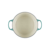 LE CREUSET Cocotte Rotonda Evolution 24cm Blu Riviera Ghisa Vetrificata