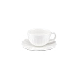 LA PORCELLANA BIANCA Bellavista Tazza Colazione con Piattino 250ml Bianco in Porcellana