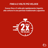 LAGOSTINA Pentola Pressione Diva Lagoeasy'Up 9L Acciaio Inox 18/10