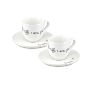 Set tazzine caffè Gli Onesti La Porcellana Bianca in porcellana 80ml