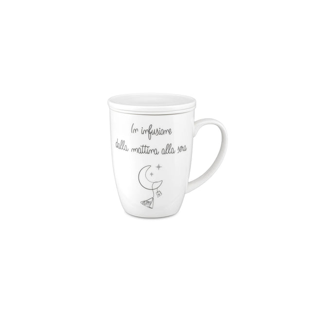 Tazza tisaniera La Porcellana Bianca in porcellana bianca 450 ml