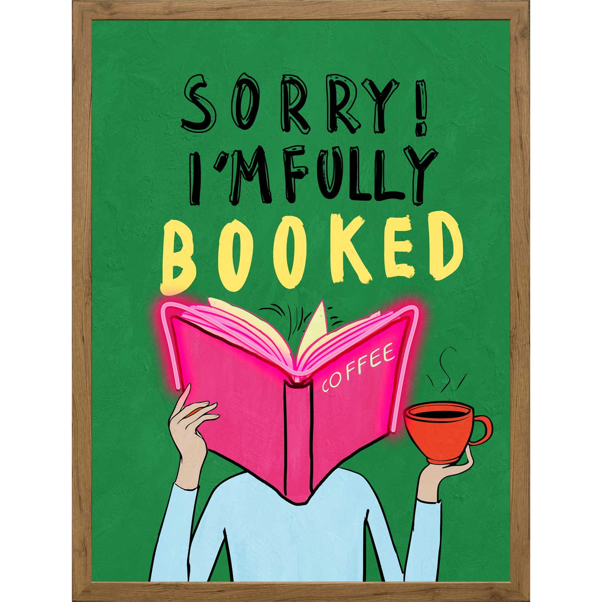 PALAIS ROYAL Quadro Stampa su Tela con LED Fully Booked 45x60cm