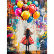 Quadro Balloons Palais Royal stampa su tela LED 60x80 cm