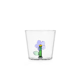 ICHENDORF Botanica Tumbler Bicchieri con Fiori Interni Set 6 Pezzi 300ml Vetro Borosilicato