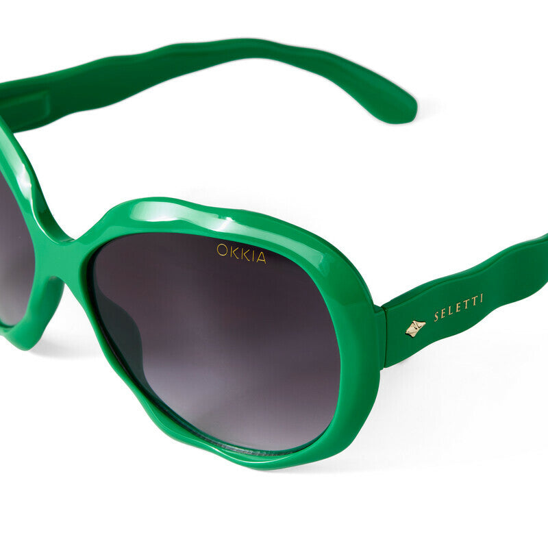 SELETTI x OKKIA Occhiali da Sole California Unisex Verdi