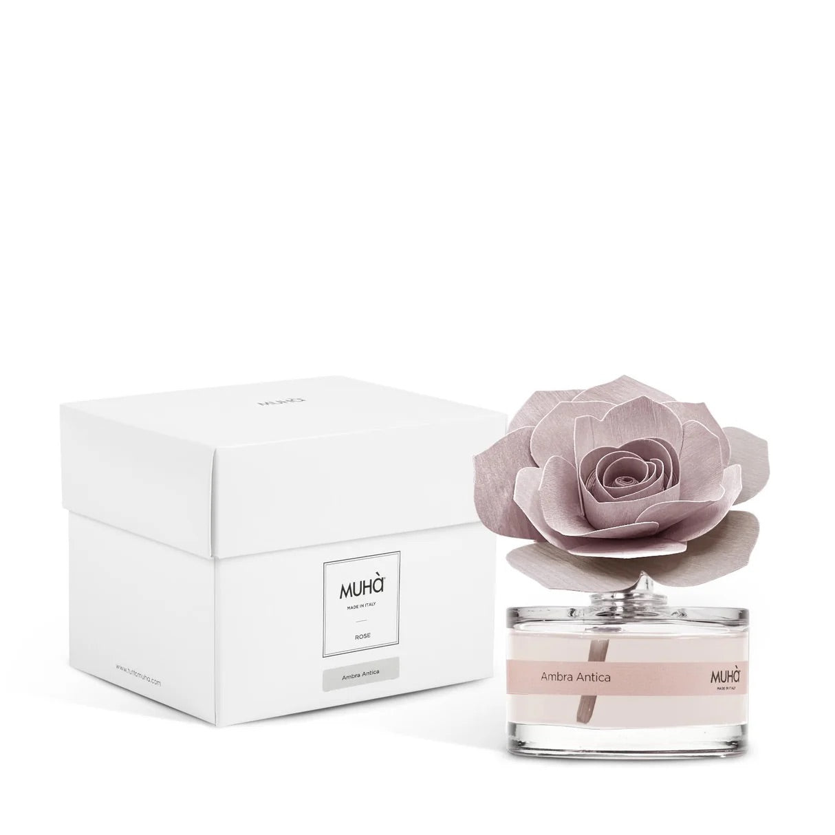 MUHA' Profumatore D'Ambiente Diffusore Rosa 50ml Ambra Antica