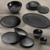 BRANDANI Piatto Frutta Black Eclipse 20cm in Melamina