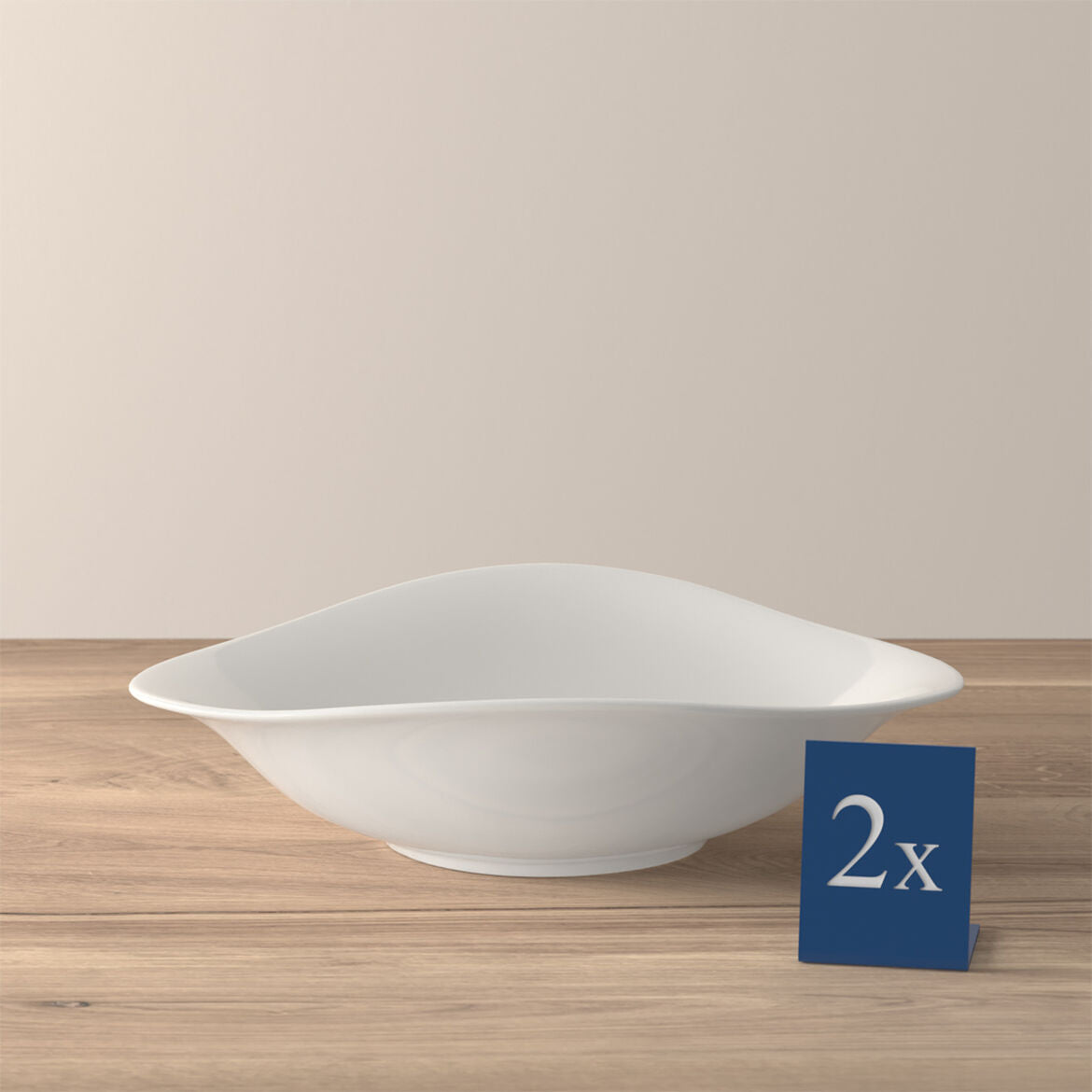 VILLEROY & BOCH Vapiano Scodelle da Pasta Set 2 Pezzi Ciotole Coppe 920ml Porcellana