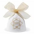 Lladró Campana di Natale 2013 Bianco Oro Porcellana H8cm